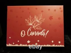 2020 $10 O Canada! -Pure Silver 6 Coin Set with Box & COA3.06oz. 999 Matte Proof Set