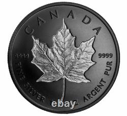 2020 $20 1 OZ Canada Silver Maple Leaf Incuse Rhodium
