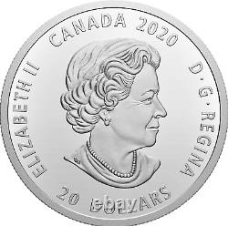 2020 $20 CANADA SILVER PROOF BILL REID GRIZZLY BEAR 1 oz. 999 coin