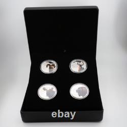 2020-2021 Imposing Icons 4-Coin 2oz $30 Silver Proof Set Canada Mint (Box+COAs)