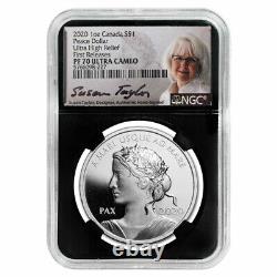 2020 Canada 1 oz Silver $1 Peace Dollar Proof UHR PF-70 NGC FR SKU#277609