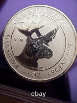 2020 Canada $2 Woodland Caribou 0.9999 Silver NGC PF70 Reverse Proof
