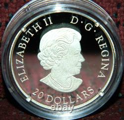 2020 Canada $20 Gingerbread Man-Holiday Cookies Silver Coin WithMurano Glass + Box