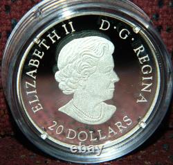 2020 Canada $20 Gingerbread Man-Holiday Cookies Silver Coin WithMurano Glass + Box