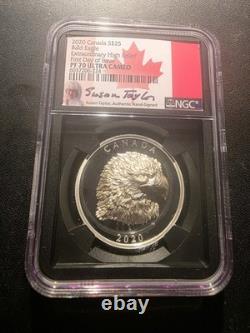 2020 Canada $25 Bald Eagle Extraordinary High Relief NGC PF70 UC FDOI