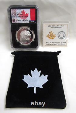 2020 Canada Extraordinary High Relief Bald Eagle Silver Coin Fdoi Signed Pf70 Uc