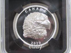 2020 Canada Extraordinary High Relief Bald Eagle Silver Coin Fdoi Signed Pf70 Uc