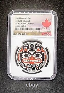 2020 Canada S $20 Silver Proof Bill Reid NGC PF70 UC Haida Grizzly Bear