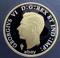 2020 Canada Silver Gold Plated PROOF Silver Dollar 75th Ann of VE Day- George VI