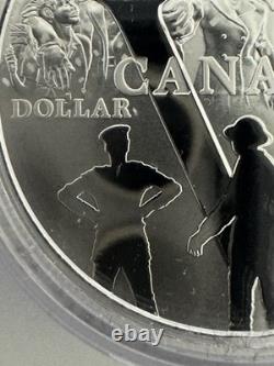 2020 Canadian 23.17g 99.99% Pure Silver Proof Dollar. 75Th Anniversary VE DAY