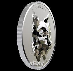 2020 Lynx Multifaceted Animal Head #3 $25 EHR Silver Proof Coin Canada
