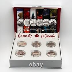 2020 O Canada! $10 6-Coin 1/2 oz Silver Proof Set with Box & COAs KM# 2982-2987