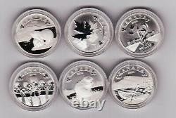 2020 O Canada 6 Fine Silver Proof $10 Coins Aspects of Canada