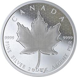 2020 PML Pulsating Maple Leaf $10 2OZ Pure Silver Proof Coin Canada