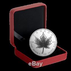 2020 Pulsating Maple Leaf $10 2 oz. Pure Silver Proof Coin Canada Mintage 3000