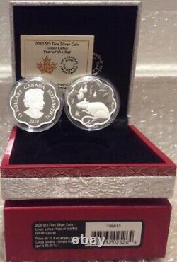 2020 Rat Lunar Lotus Year of the Rat $15 Pure Silver Proof Canada Coin Vision