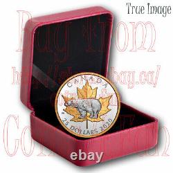 2020 Timeless Icons#4 Polar Bear Maple Leaf $25 Pure Silver Proof Piedfort Coin