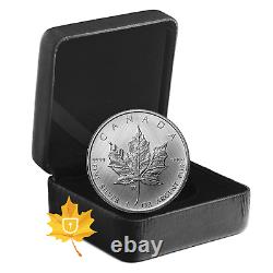 2021 1 oz. Pure Silver Coin W Mint Mark Silver Maple Leaf Winnipeg Canada