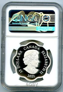 2021 1oz Canada $15 Silver Scallop Proof Ngc Pf70 Year Of The Ox First Releases