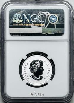 2021 $5 Canada Flag National Colors. 9999 Silver Ngc Sp70 Moments To Hold