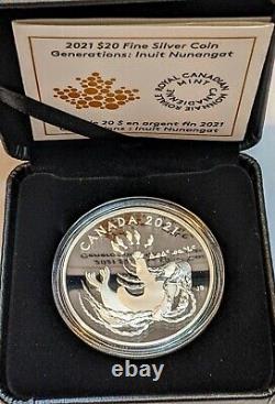 2021 Canada 1 oz Silver $20 Generations Inuit Nunangat Nuliajuk? Sea Goddess