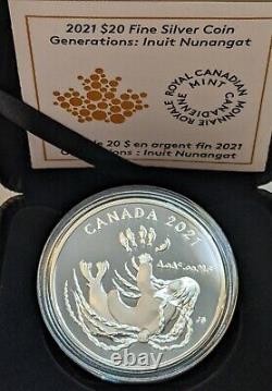 2021 Canada 1 oz Silver $20 Generations Inuit Nunangat Nuliajuk? Sea Goddess