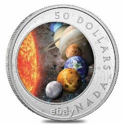 2021 Canada 5 oz The Solar System Colorized Proof Silver Coin. 9999 Fine withBox