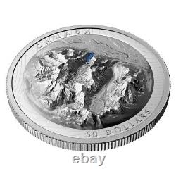 2021 Canada 82.3 gram Silver Lake Louise High Relief Coin. 9999 Fine withBox &