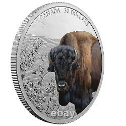 2021 Canada Imposing Icons Bison Proof 2 oz Silver Coin PF 69