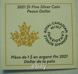 2021 Canada S$1 Peace Silver Dollar Uhr Reverse Proof Ngc Rev Pf70 Fdi -taylor