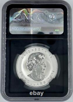 2021 Canada Silver $20 Maple Leaf NGC Reverse PR 70 Super Incuse First Releases