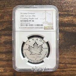 2021 Canada Silver Pulsating Maple Leaf 5-coin Set Ngc Pf70 & Pf69 Rev Proof