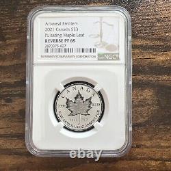 2021 Canada Silver Pulsating Maple Leaf 5-coin Set Ngc Pf70 & Pf69 Rev Proof