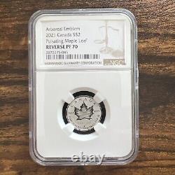 2021 Canada Silver Pulsating Maple Leaf 5-coin Set Ngc Pf70 & Pf69 Rev Proof