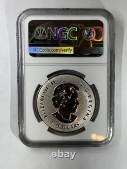 2021 Canada Silver Pulsating Maple Leaf 5-coin Set Ngc Pf70 Rev Proof Rare