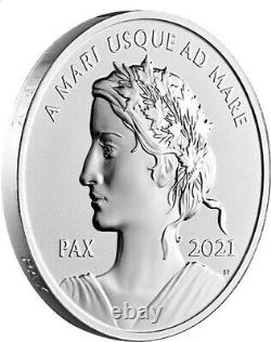 2021 Silver'Peace Dollar' Proof $1 Fine Silver 1oz Coin (RCM 179014)(19001)OOAK