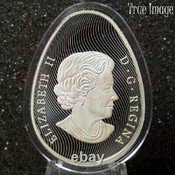 2021 Traditional Ukrainian Pysanka $20 Proof Silver Egg-Shaped Coin