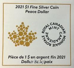2021 W Canada $1 PEACE DOLLAR UHR NGC REVERSE PROOF 70 FDI Taylor