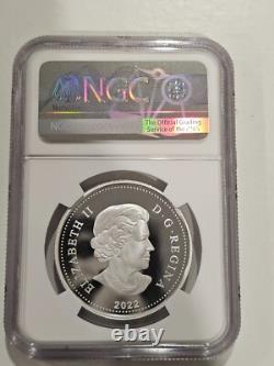 2022 $1 Canada Silver Dollar Proof Ngc Pf69 Qe II Platinum Jubilee Dual Portrait