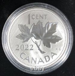 2022 1C Canada 1oz. 9999 Silver Farewell to the Penny 10th Anniversary OGP COA
