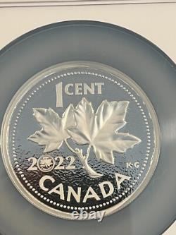 2022 1C Canada 5OZ. 9999 Silver Farewell to the Penny 10th Anniv POP 40/0 PR70