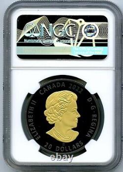 2022 $20 1oz Canada Sea Otter Black & Gold Rhodium Ngc Pf69 Silver Proof Fr#001