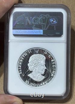 2022 $25 Canada 1 Oz Silver Proof Timber Wolf Ngc Pf70 Ucam Extra High Relief