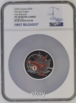 2022 $30 Canada 2 Oz Silver The Red Knight Ngc Pf 70 Ucam First Releases
