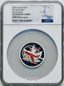 2022 $30 Canada 2 Oz Silver The Red Knight Ngc Pf70 Ucam First Releases