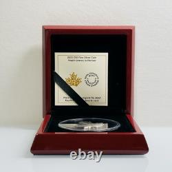 2022 Blue Rhodium Maple Leaves in Motion $50 5OZ Pure Silver Proof Canada Coin