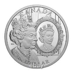 2022 CANADA $1 Queen Elizabeth II Platinum Jubilee Proof Silver Dollar