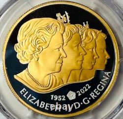 2022 Canada $1 IMPERIAL STATE CROWN Gilt Silver PCGS PR70 FDOI BLUNT