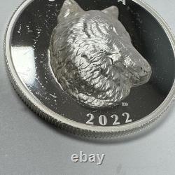 2022 Canada 1 oz Silver $25 Timber Wolf High Relief Proof Coin