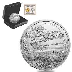 2022 Canada 2 oz Silver Bald Eagles Multifaceted Animal Family Coin. 9999 Fine